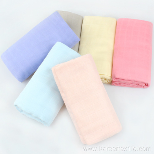 Double-layer bamboo cotton gauze wrapper baby blanket